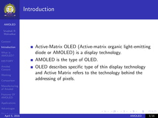 AMOLED DISPLAY | PDF
