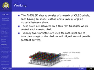 AMOLED DISPLAY | PDF