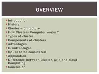 cluster computing | PPTX