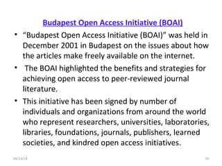 Boai OPEN ACCESS RESOURCES | PPT