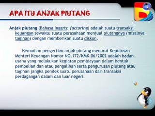 Anjak piutang | PPTX