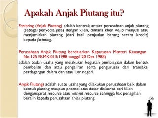 Anjak Piutang | PPT