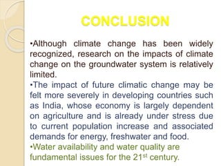Effect of Climate Change - By Anjali Patel (IGKV Raipur, C.G) | PPTX