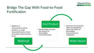 Food-to-food fortification- Benefits and Constraints | PPTX