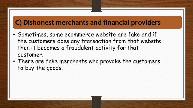 Risks involved in E-payment