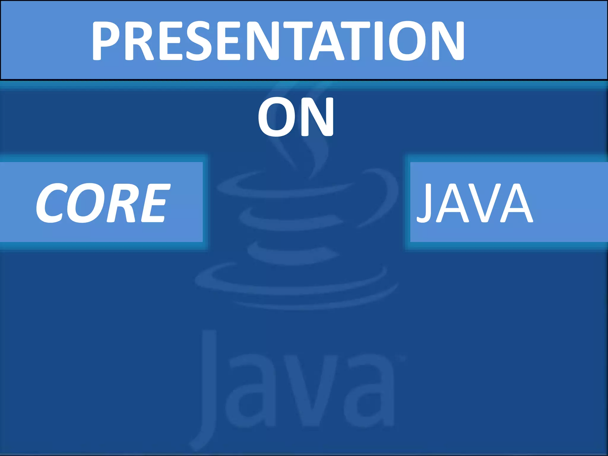 Core java | PPT