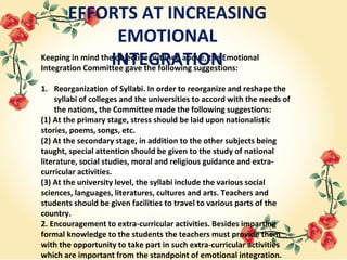 National and emotional integration | PPTX