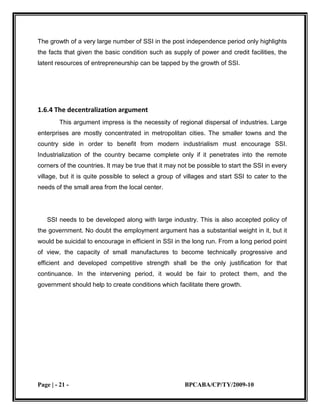 small scale industries 