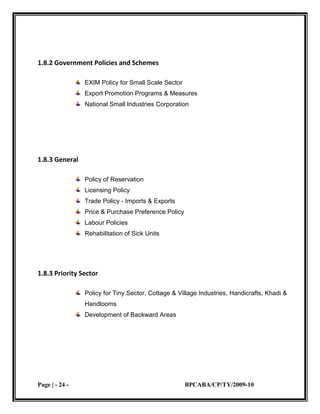 small scale industries 