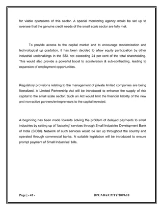 small scale industries 