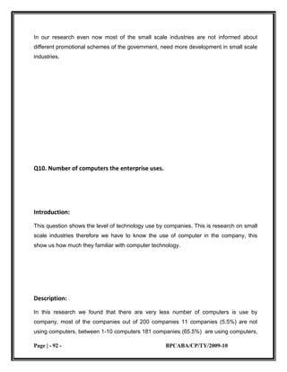 small scale industries 