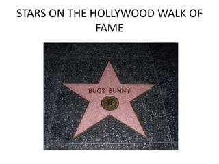 STARS ON THE HOLLYWOOD WALK OF FAME