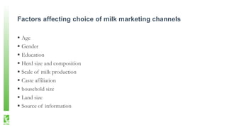 Traditional Versus Modern Milk Marketing Chains in India: Implications for Smallholder Dairy Farmers