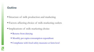 Traditional Versus Modern Milk Marketing Chains in India: Implications for Smallholder Dairy Farmers