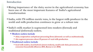 Traditional Versus Modern Milk Marketing Chains in India: Implications for Smallholder Dairy Farmers