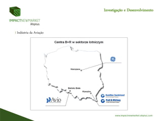 Investigação e Desenvolvimento
I Indústria da Aviação
 