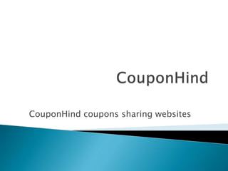 CouponHind coupons sharing websites
 