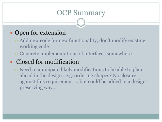OO Design Principles | PPT