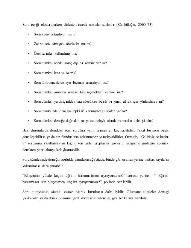 Market anket soruları Market anket soruları