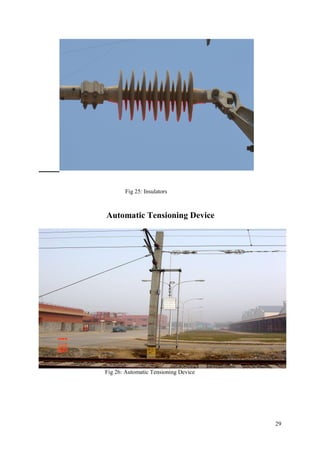 29
Fig 25: Insulators
Automatic Tensioning Device
Fig 26: Automatic Tensioning Device
 