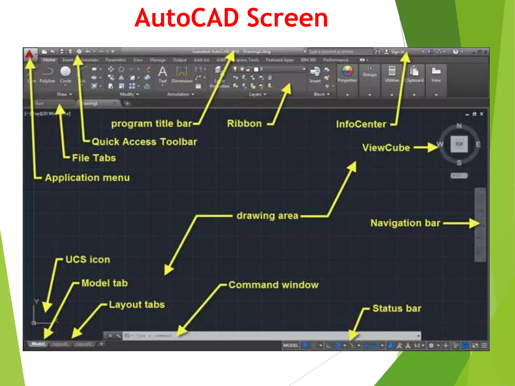AutoCAD Screen
 