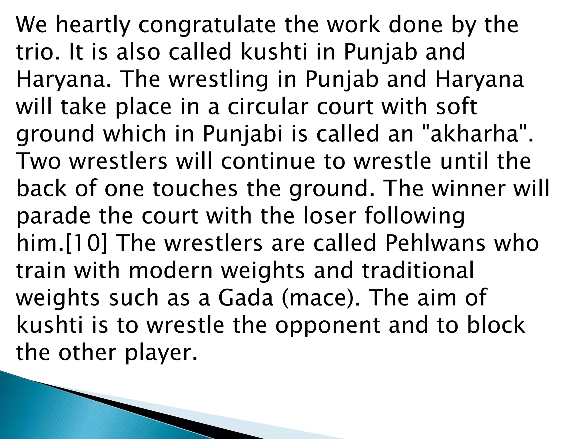 WRESTLING IN INDIA | PPTX