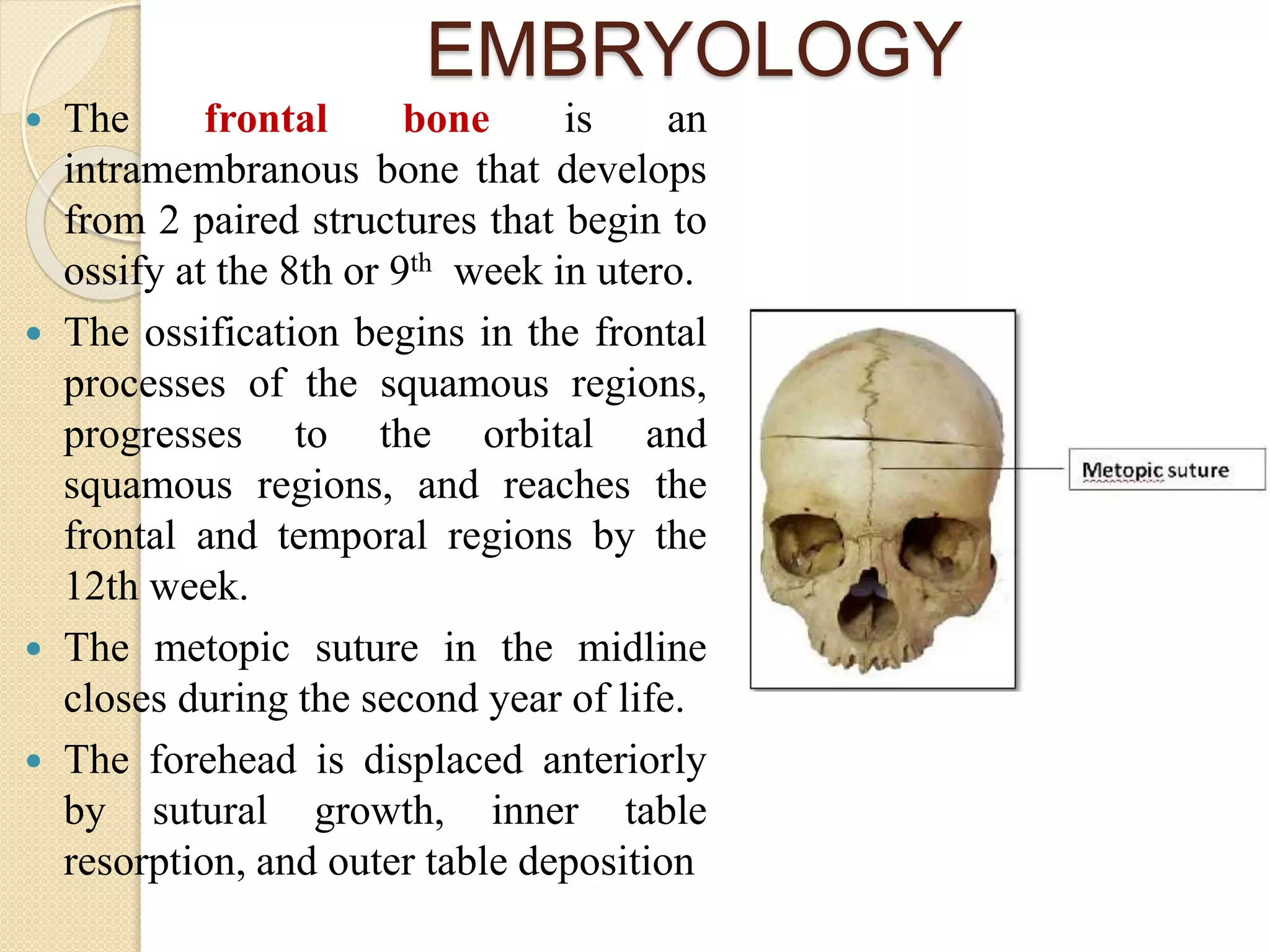 FRONTAL BONE FRACTURE | PPTX
