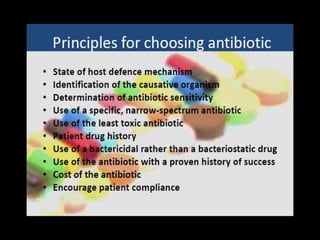 ANTIBIOTICS IN ORAL & MAXILLOFACIAL SURGERY | PPTX