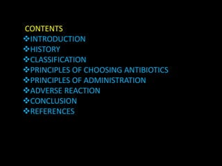 ANTIBIOTICS IN ORAL & MAXILLOFACIAL SURGERY | PPTX