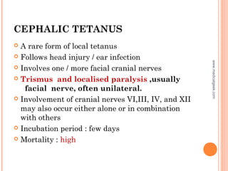 Tetanus Presentation | PPT