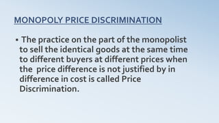 Identical Goods Example Monopoly | PPTX