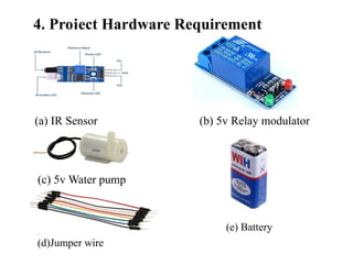 Smartwater Tapping Using Arduino Project Automatic water tap using Arduino on smart water tap | PPTX