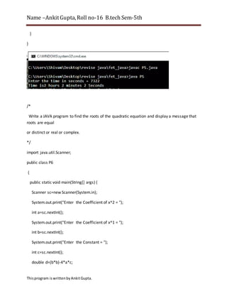 java program assigment -1 | PDF | Free Download