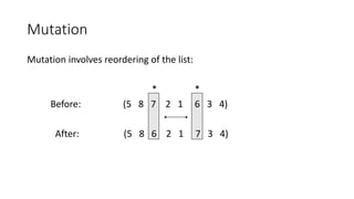 Mutation Algorithm Genetic Algorithm | PPTX