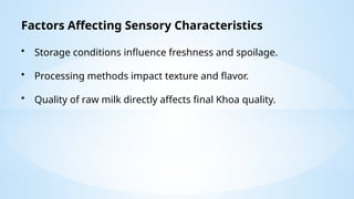 Comprehensive Sensory Evaluation and Quality Characteristics of Khoa ...