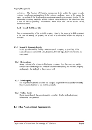 major project report Property Management | DOC