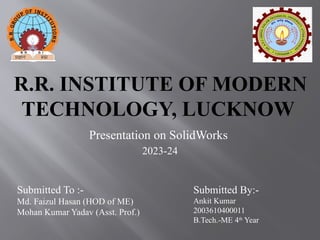 solid works presentation ppt.pptx .......... | PPTX