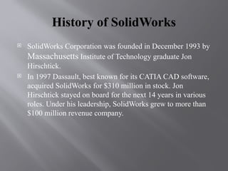 solid works presentation ppt.pptx .......... | PPTX