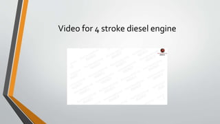 Video for 4 stroke diesel engine
 