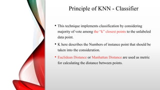 Manhattan Knn Example KNN | PPTX