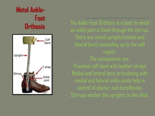 Ankle Foot Orthosis Types
