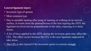 Ankle joint patho-mechanics: an overview | PPTX