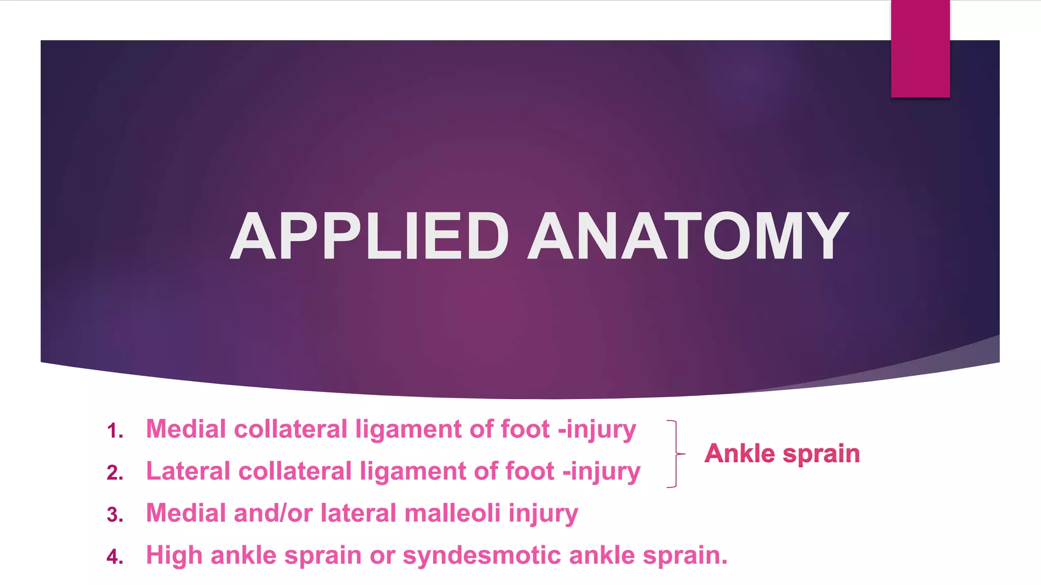 Ligaments of ankle joint (Ankle complex) | PPTX