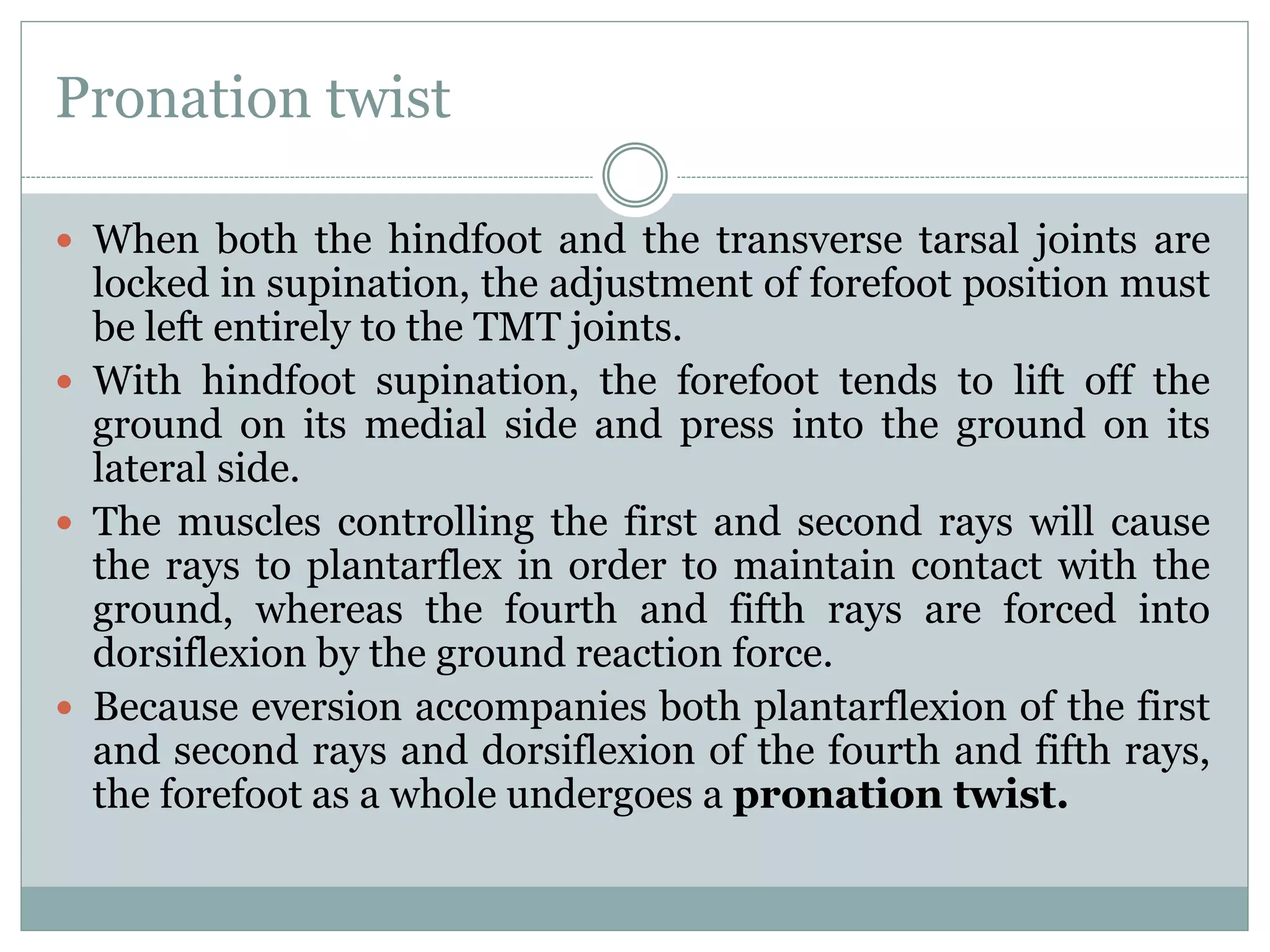 Ankle & foot biomechanics | PPTX