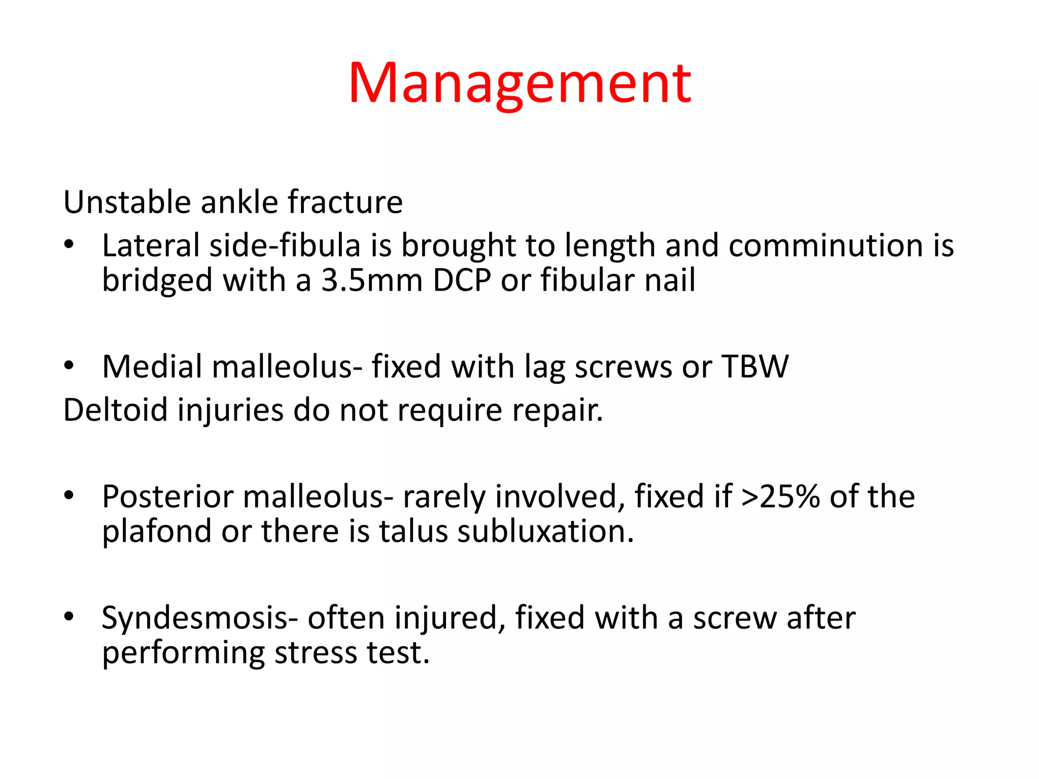 Ankle fractures | PPTX
