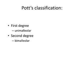Potter's Classification Anatomy of Ankle joint | PPTX