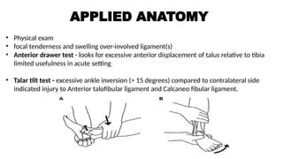 Ankle joint anatomy and biomechanics .pptx