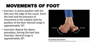 Ankle joint anatomy and biomechanics .pptx