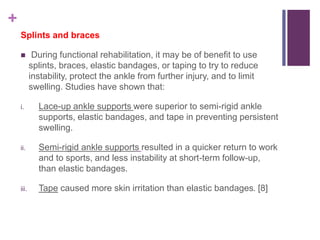 Ankle sprain | PPTX