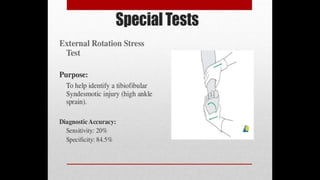 Advanced Rotation Span Test Ankle Sprain---------------------------- | PDF